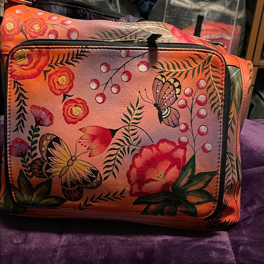 Floral Hand-Painted Women's Bag